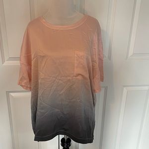 NWT Badgley Mischka silk ombré blouse
